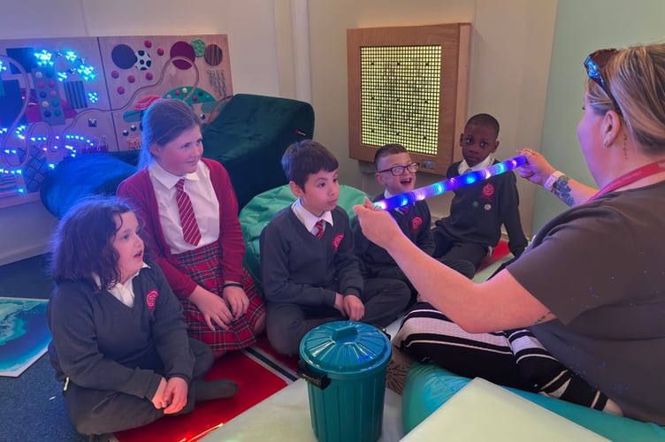 LAP pupils in a sensory room.